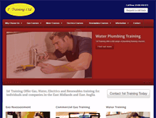 Tablet Screenshot of 1st-training.co.uk
